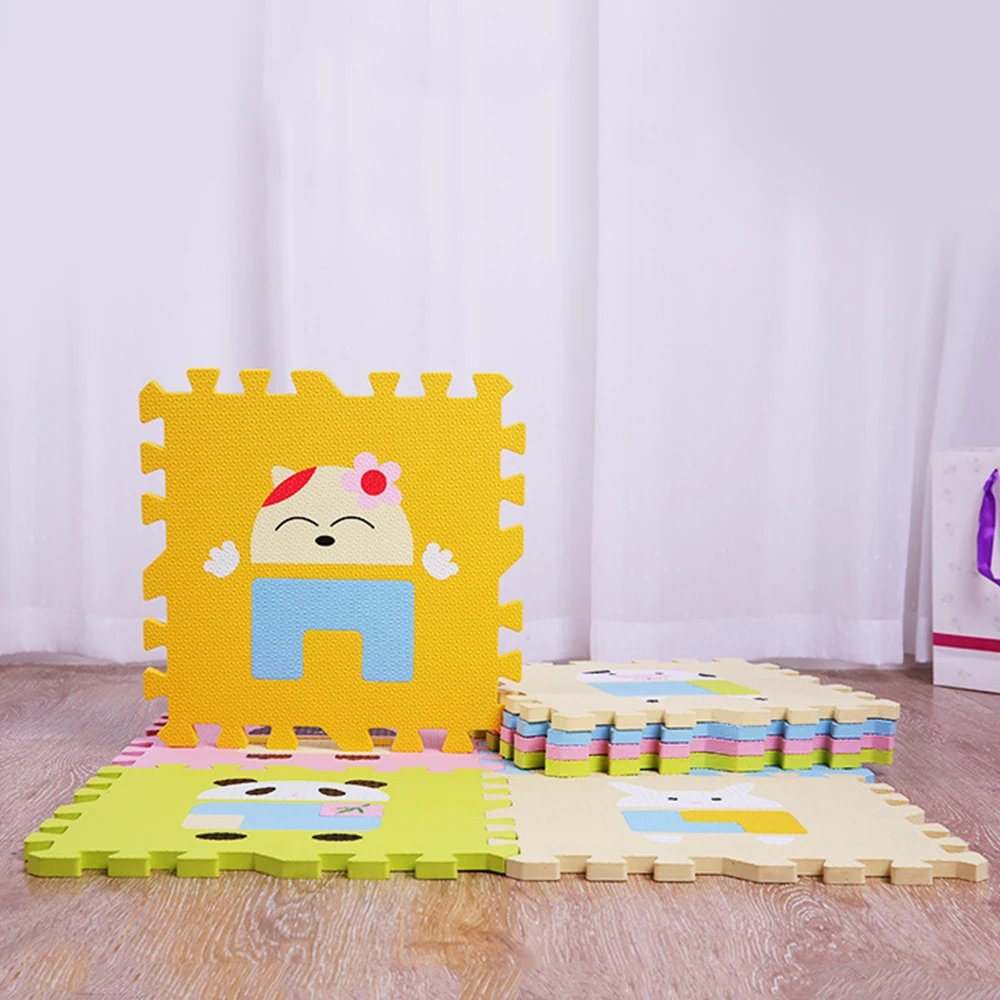 Коврики для детских игр гимнастические ползающие коврики напольные пазлы