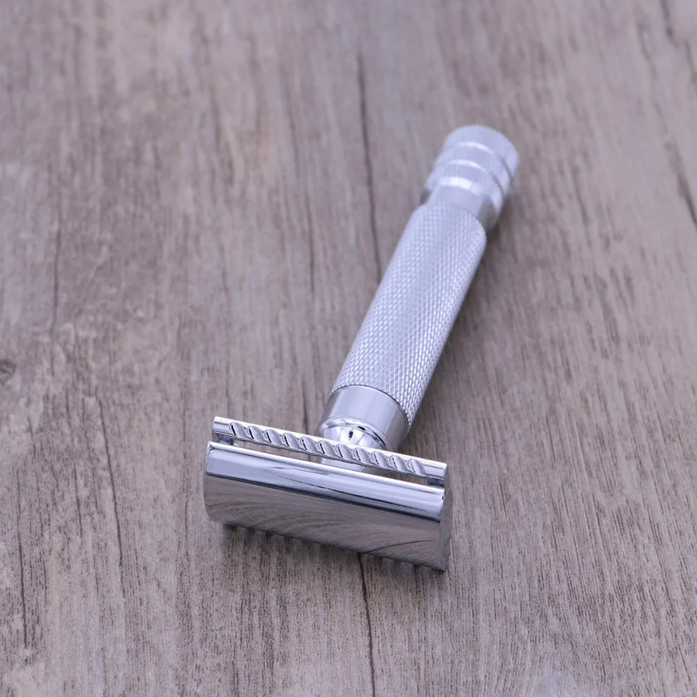 

Double Edge Safety Razor Stainless Steel Shaving Razor for Men (Pattern 1)