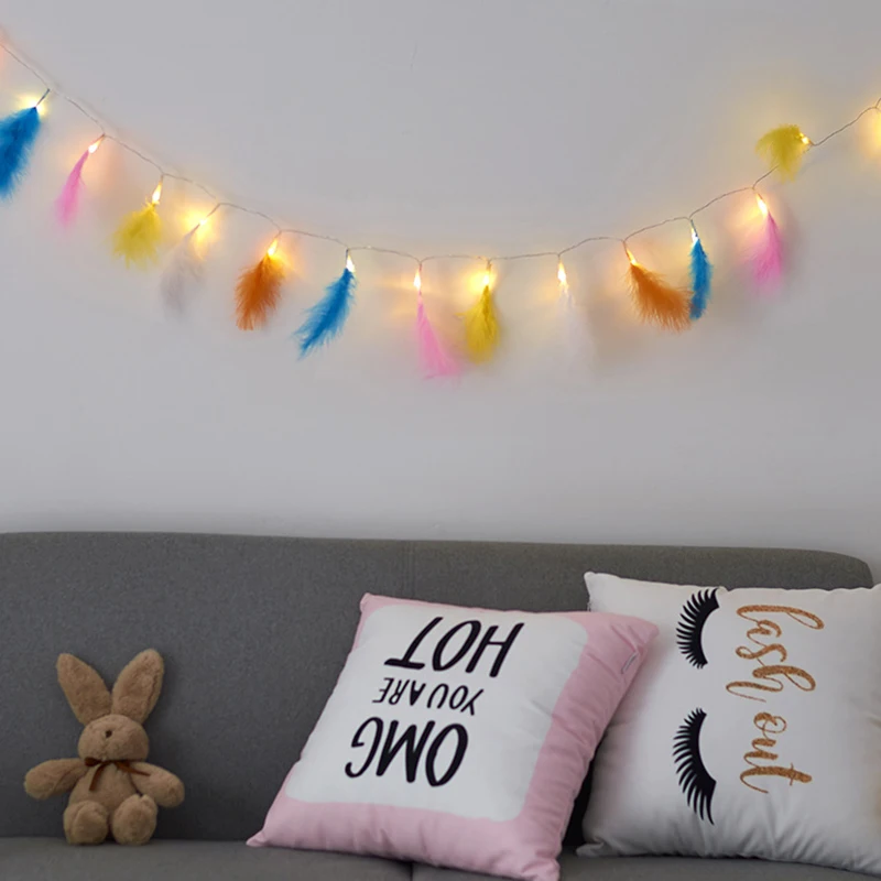 

Светодиодная гирлянда с перьями GOOYZ 1,5 м 10 LED