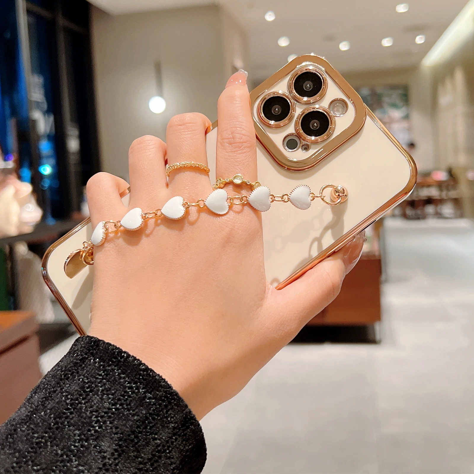 Защитный чехол для телефона с гальваническим покрытием камеры iPhone 13 Pro 11 12 Max XS X XR 7