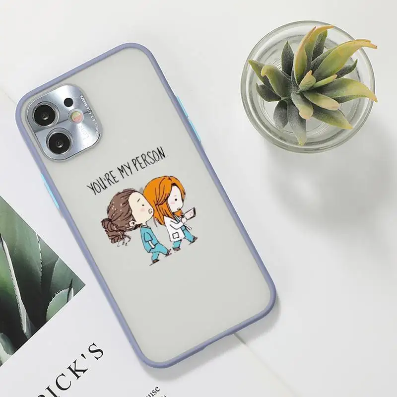 

Medicine Doctor Nurse Phone Case For iPhone 12 11 Mini Pro XR XS Max 7 8 Plus X Matte transparent Gray Back Cover