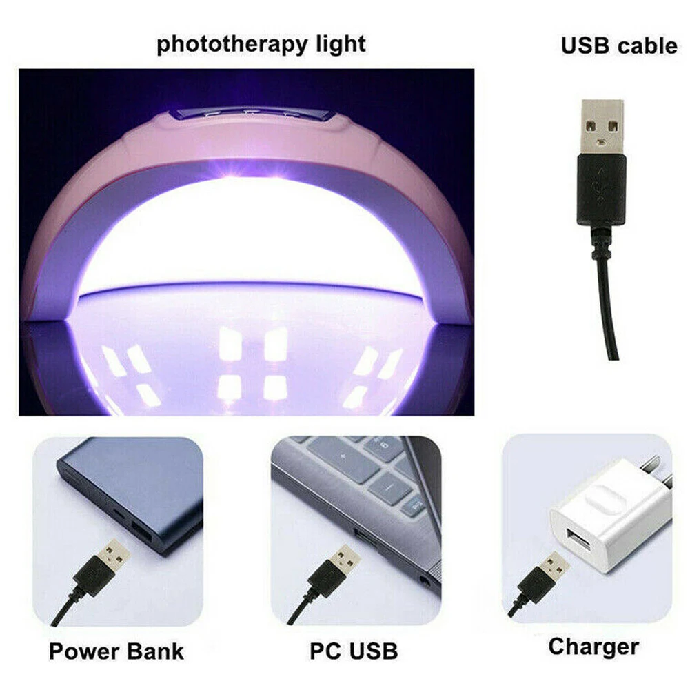 

2019 54W Nail Polish Dryer Lamp LED UV Gel Acrylic Curing Light Manicure Timer
