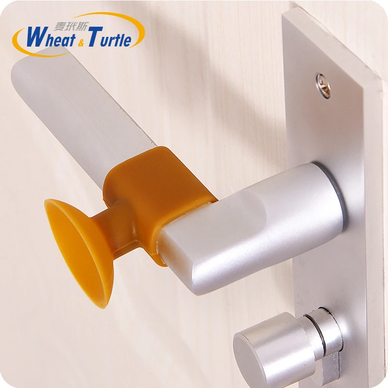 2 Teile/los Baby Sicherheit Tür Knopf Schalldämpfer Crash Pad Wand Protektoren Silikon Tür Stopper Anti Kollision Stop Produkte