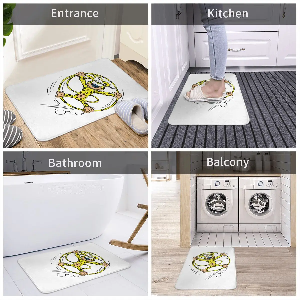 Коврик для ванной Gaston Lagaffe Comics коврик с подвижными ручками кухонный ковер входной