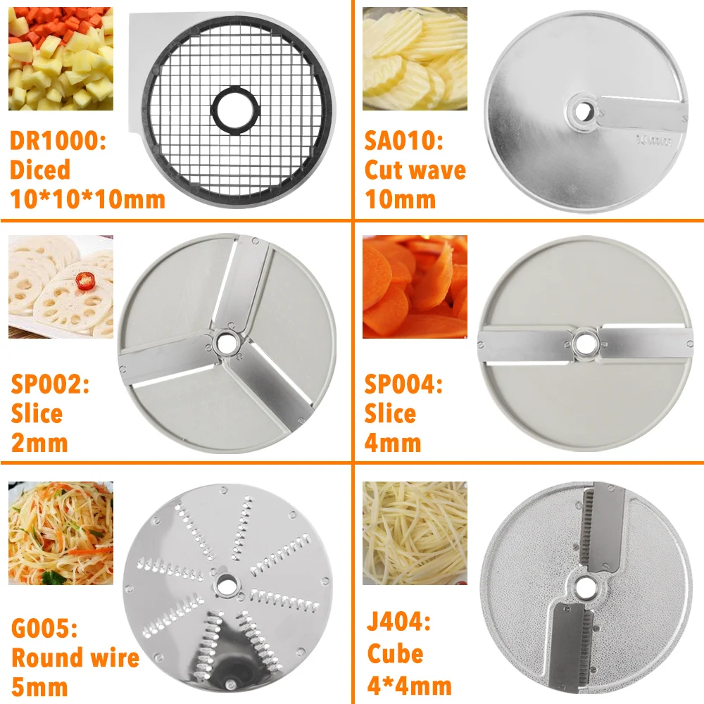 Máquina de Corte Xeoleo Máquina Vegetal Parte Comercial Batata – Tomate Slicer Queijo Shredder Chopper