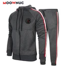 Мужские спортивные костюмы, спортивные костюмы, толстовки + брюки и футболка, весна-осень 2020, спортивные, повседневные, модные, для фитнеса, для бега