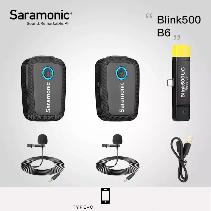 Blink 500 B6 Saramonic Blink500 беспроводной микрофон профессиональный голосовой Студийный микрофон для DSLR телефона Ноутбук с камерой для просмотра Youtube Vlog - Цвет: Blink 500 B6
