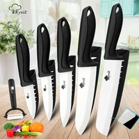 ceramic knife set 3 4 5 6 inch kitchen knife set fruit vegetable utility slicing zirconium white blade chef knives