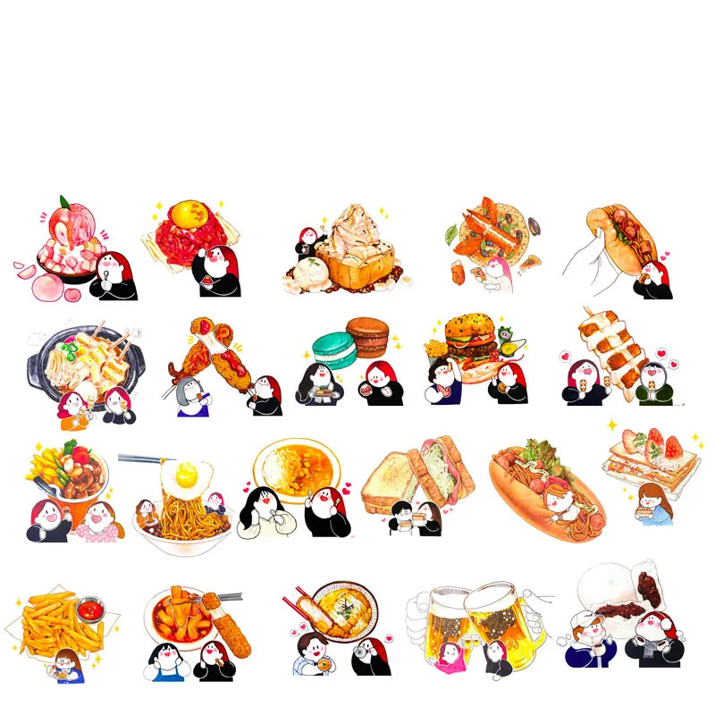 

21PCS cute Sticker Decoration DIY Ablum Diary Scrapbooking Label Sticker Cute Stationery