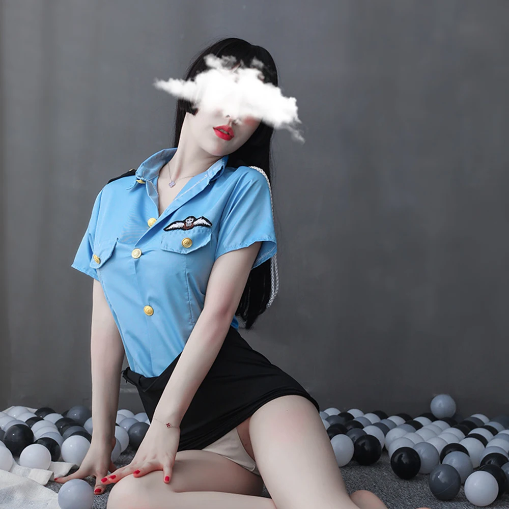 Сексуальная юбка сексуальная униформа полицейской соблазнительная