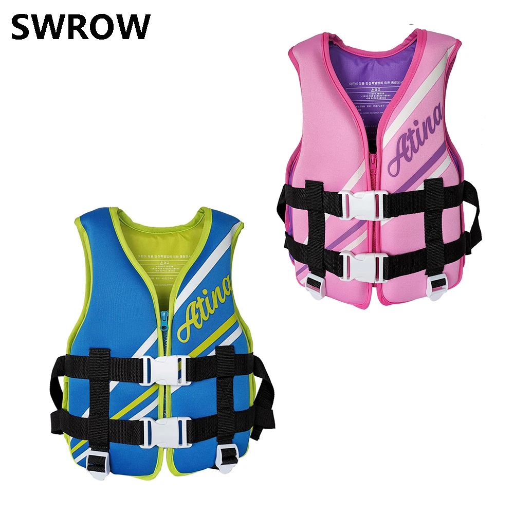 

Neoprene children's life vest for boys and girls water sports safety buoyancy life jackets fashion swimming high buoyancy vests