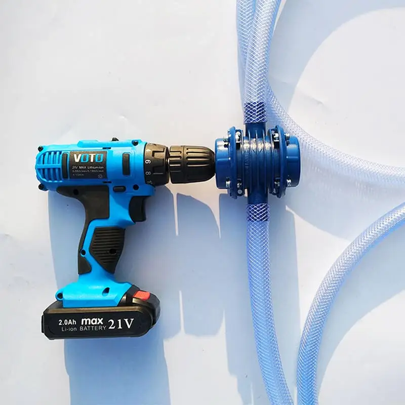 Ручной водяной насос с электродрелью самовсасывающий центробежный мини-насос