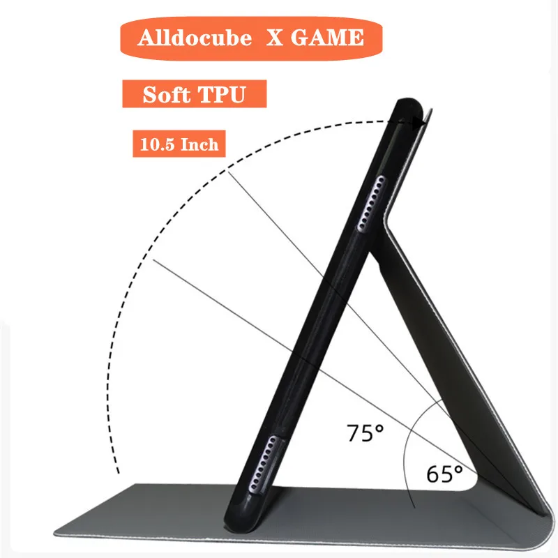 

Newest Case Cover for Alldocube X GAME 10.5 Inch Tablet Pc Stand Pu Leather Case for X game+ Film Gifts
