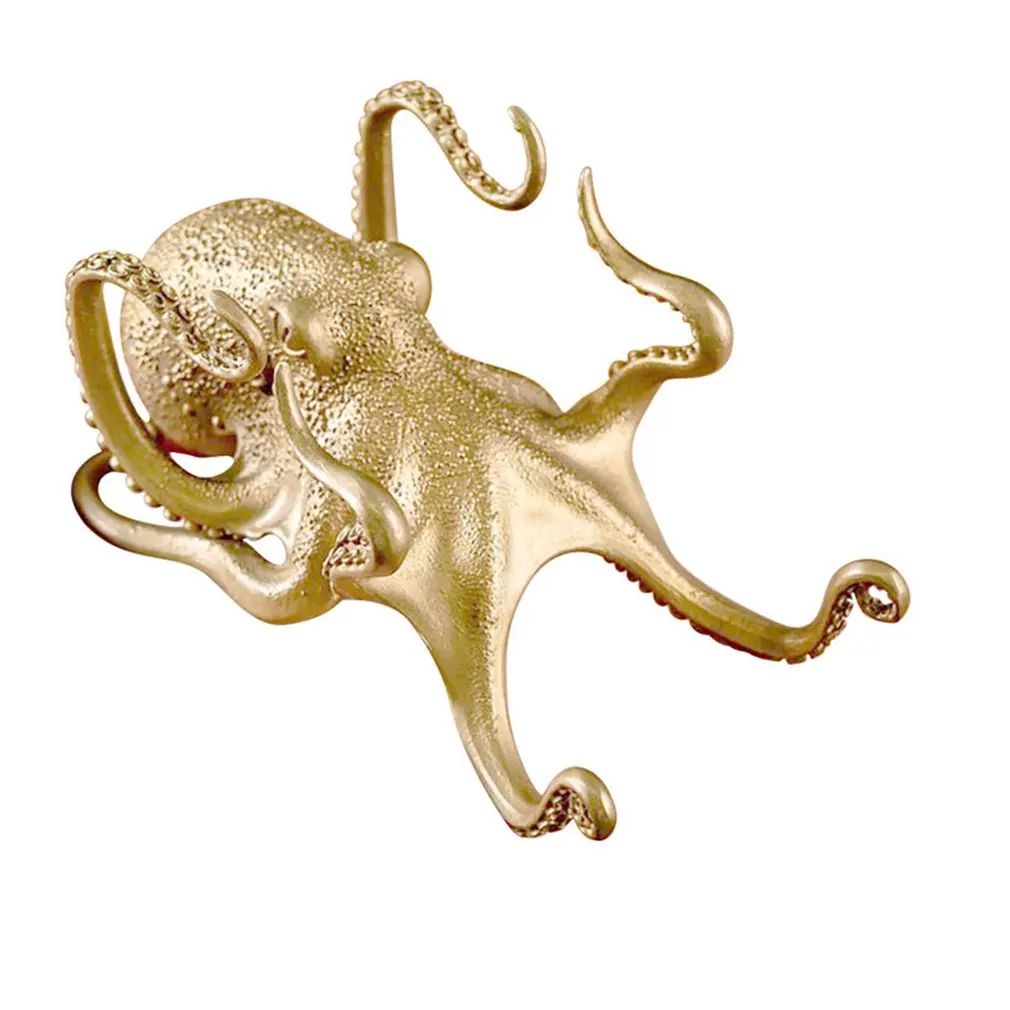 

Creative Octopus Ornaments Animal Shape Stand Rack Can Support Mobile Phone,Pen Home Living Room Study Office Decor Ornaments