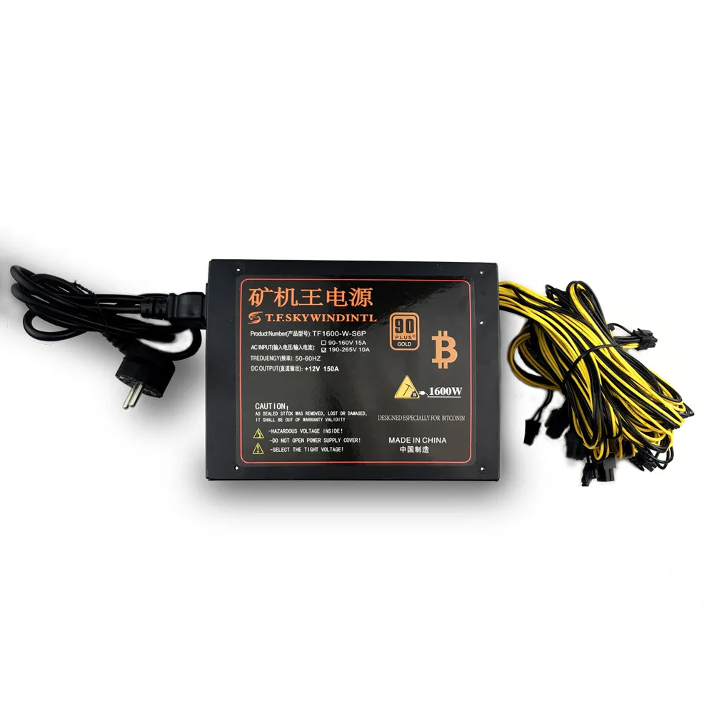 1600 Вт PFC Функция Bitcoin горная машина блок питания ASIC Mining блок питания 1600 Вт PSU APW3++ для Bitcoin Antminer R4 S9i A3