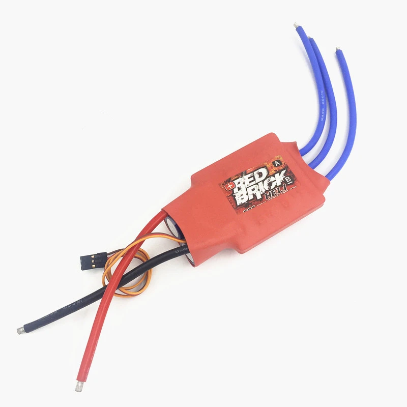 Красный бесщеточный HV 80A ESC 6s-10s электронный контроллер скорости Радиоуправляемый