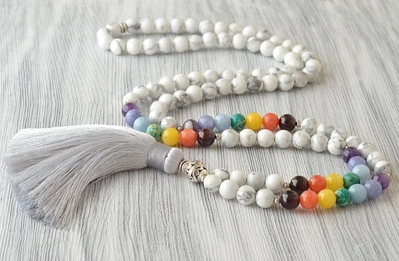

8 мм 108 Mala Beads ожерелье чакры Yoga Jewelry Mala Necklace ожерелье для йоги