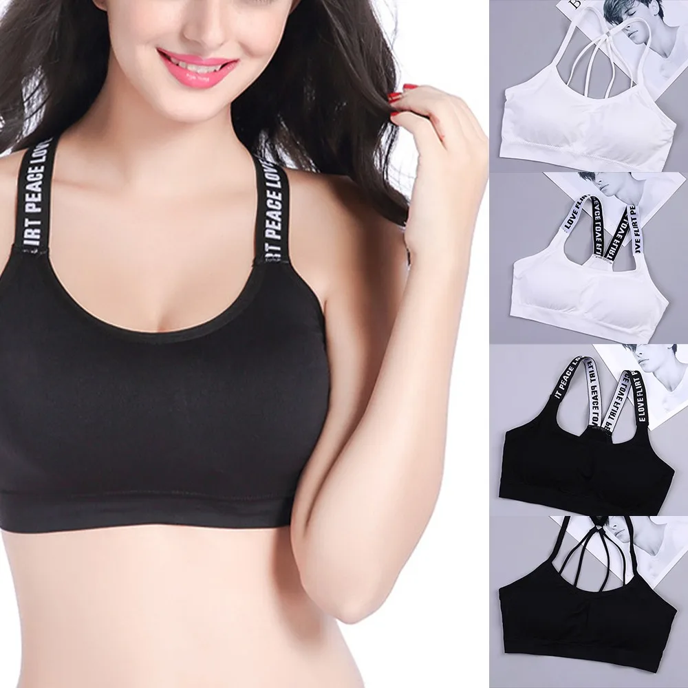 

Sexy Sports Bra For Women High Impact Gym Top Fitness Women's Underwear Yoga Running Pad Sportswear Push Up Bralette Tank Tops
