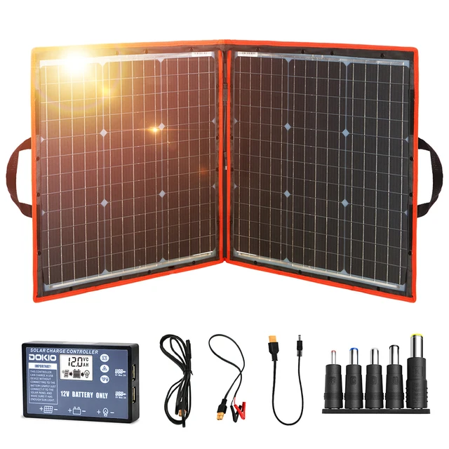 Kit solare pieghevole monocristallino 18V 80W con carica Controller 12V per pannello solare fotovoltaico casa/campeggio/camper cina 2