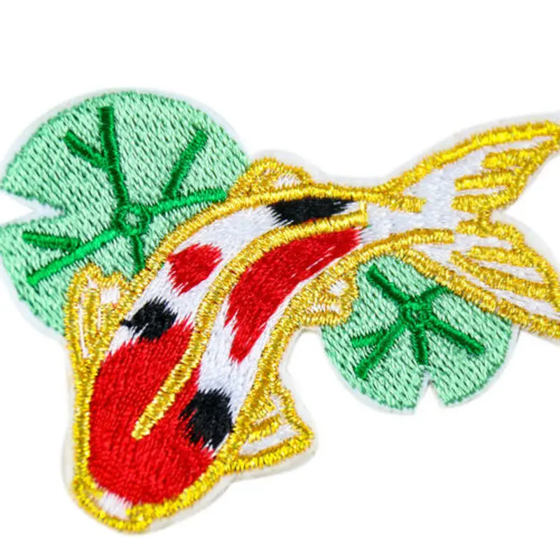 2 шт. патчи с изображением листьев лотоса и кои | Дом сад