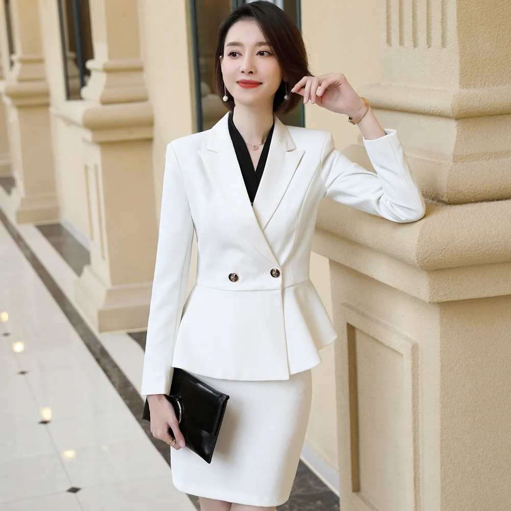 Костюм женский из синтетической ткани с юбкой | Женская одежда