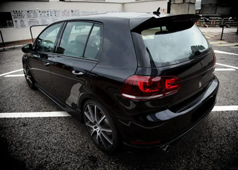 Golf 6 для GTI r20 OSIR Стайлинг карбоновое волокно задняя крыша спойлер крыло Volkswagen vw golf