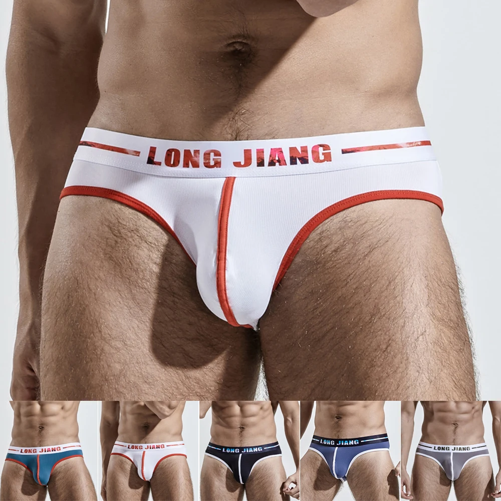 

Sexy Men Briefs Mid Rise Underwear Soft Comfortable Male Brief Jockstrap Lingerie G-String Short Thong New Clothes