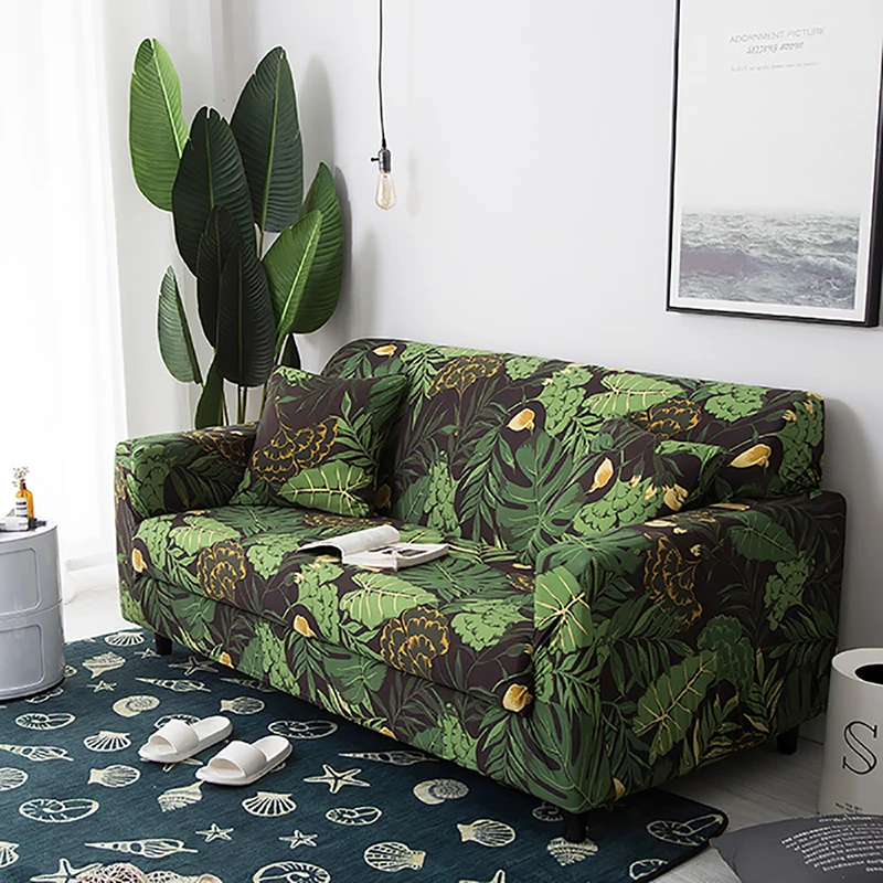 

Home sofa cover elastic stretch furniture protective cover detachable L-shaped full-wrapped sofa cover for living room