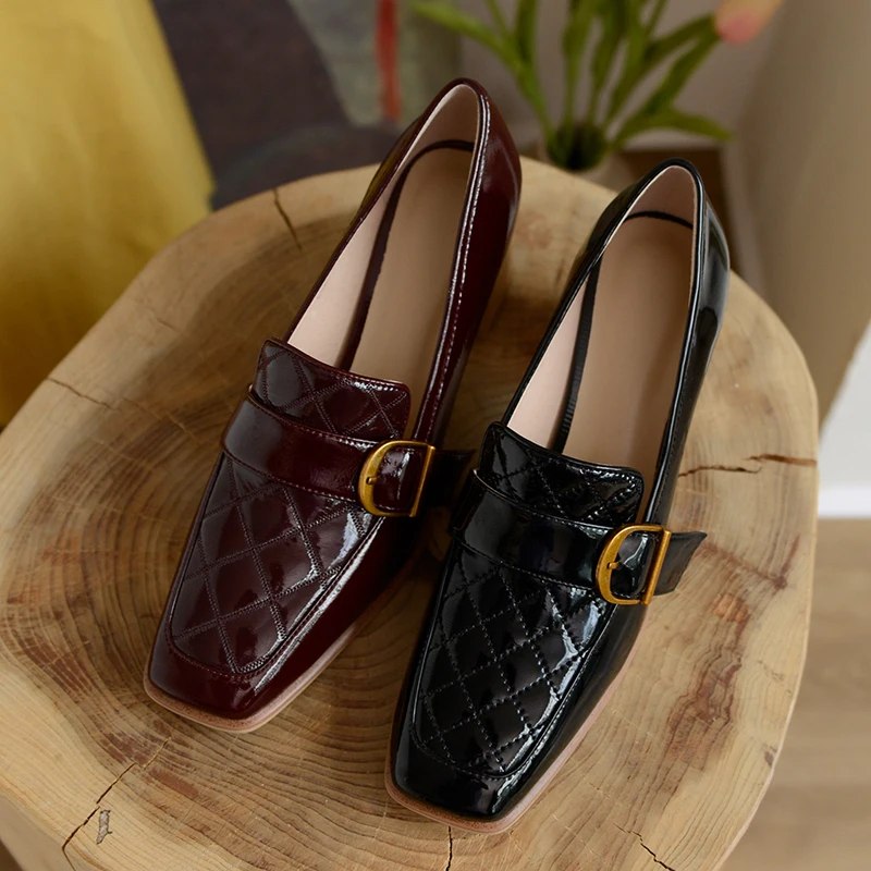

2021 Spring Fashion Women Shoes for Women Metal Decoration High Heels Pumps Spring New Genuine Leather Wedding Basic Shoes Woman