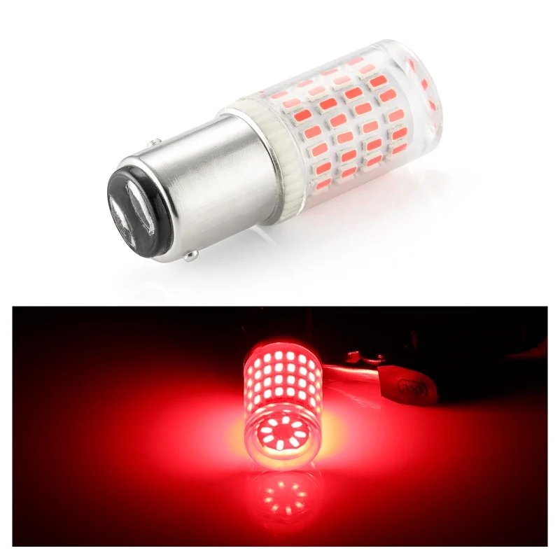 Автомобильный тормозной светильник 80SMD S25 1156 BA15S P21W светодиодный 1157 BAY15D P21/5 Вт