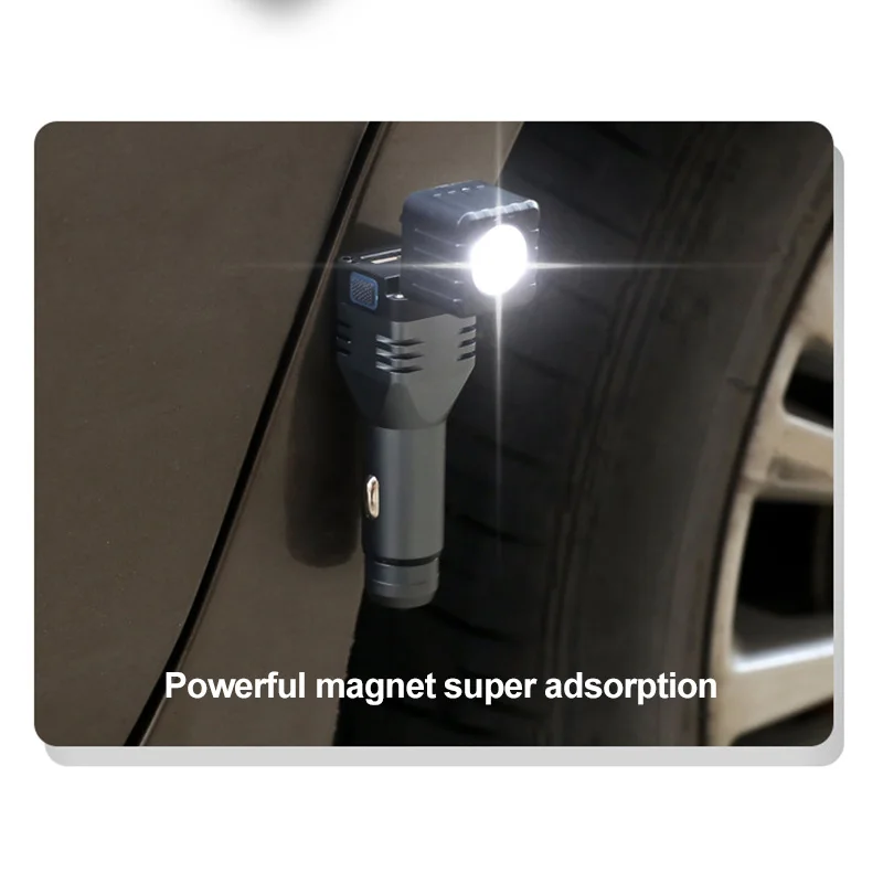 LED Flashlight Car USB Charger Lantern Torch Emergency Lamp Built-in Li-ion Battery Rechargeable Cigarette Lighter Socket | Автомобили и