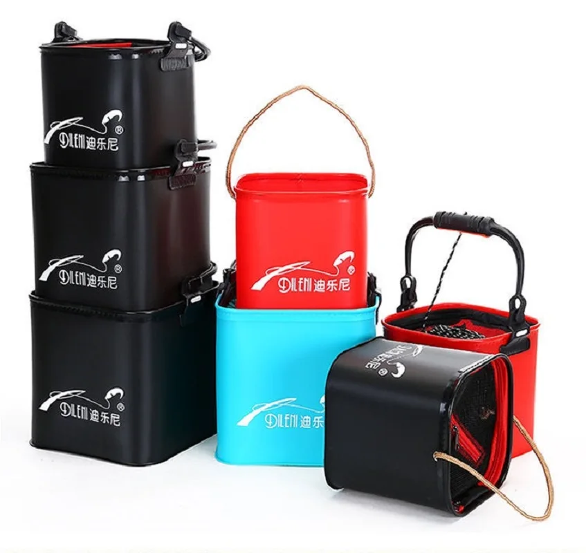 

Складное ведро для рыбалки EVA, портативная складная раковина для хранения воды, аксессуары для рыболовных снастей
