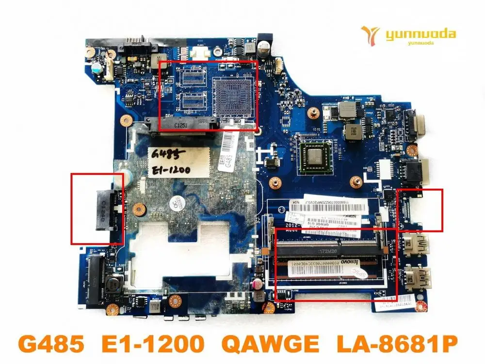 Оригинальный Для Lenovo G485 Материнская плата ноутбука E1 1200 QAWGE LA 8681P испытанное