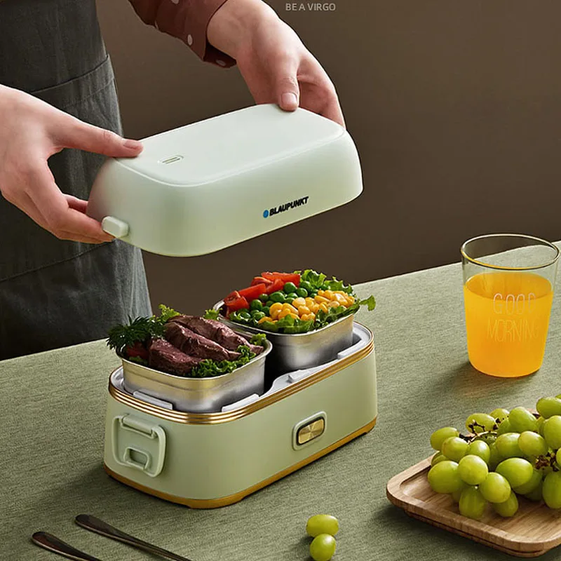 Электрический ланч бокс рисоварка портативная Паровая Жарка мульти плита