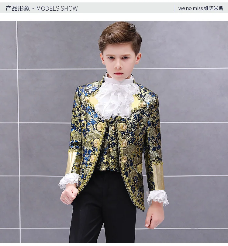 Новогодний костюм для мальчиков Детский винтажный карнавальный в европейском