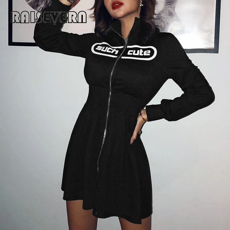 Женское платье Vestido с длинным рукавом короткое мини новинка 2019 женское