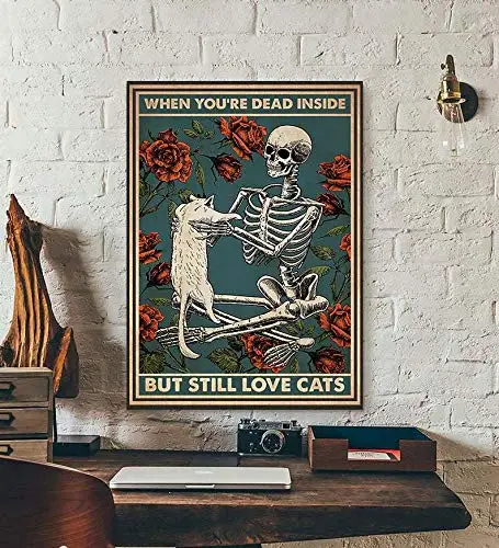 

Cat Posters for Bathroom Cat Metal Poster Black Cat Metal Poster Cat Witches Metal Poster Salem Sanctuary for Wayward Cats