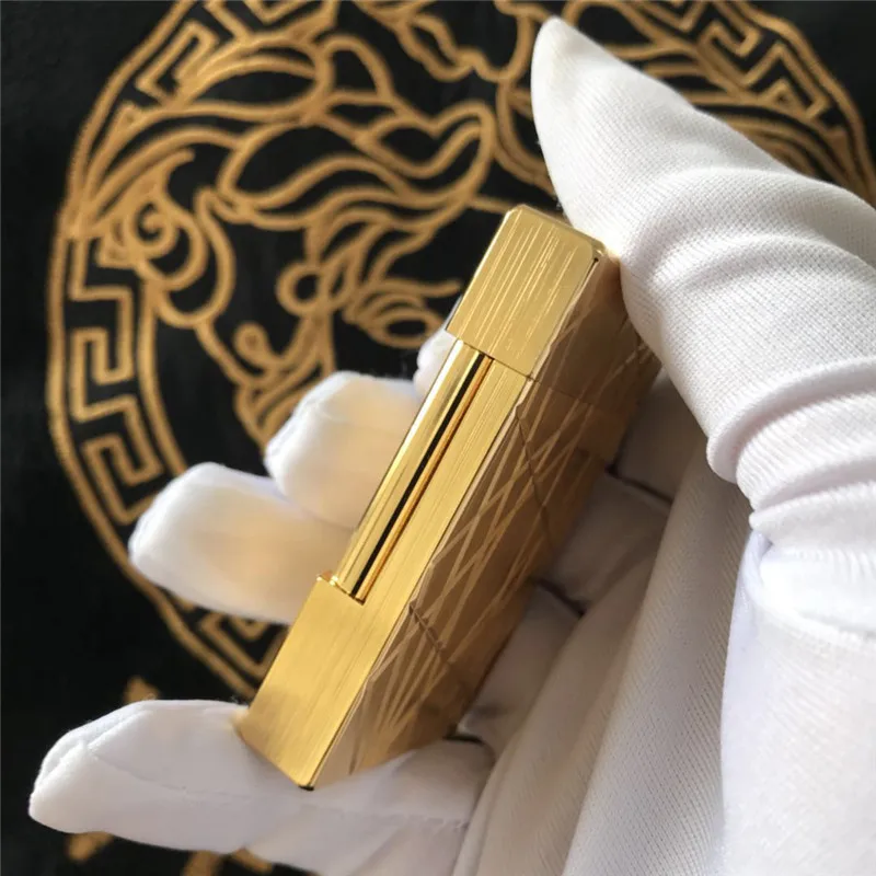 

2020 Metal Knife Mark Lighters Cigarette Gas Lighter High Quality Cigar Smoking Refillable Torch Lighter encendedor isqueiro
