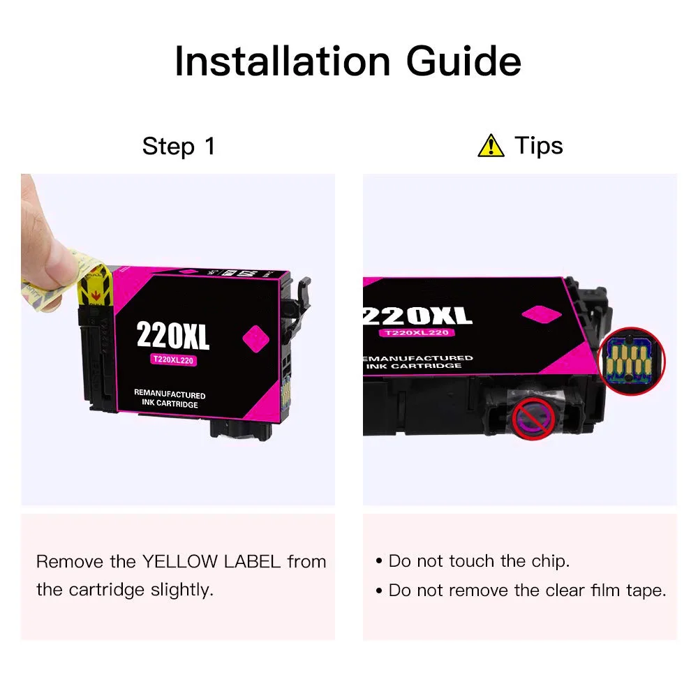 5 Value Pack 220 T220 XL чернильные картриджи для совместимых принтеров Epson XP 320 420 WorkForce 2630
