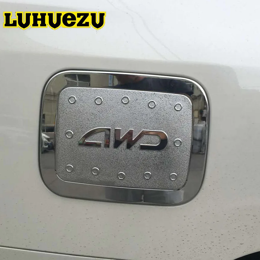 Хромированная Крышка топливного бака 4WD отделка внешней отделки для Toyota Land Cruiser 200