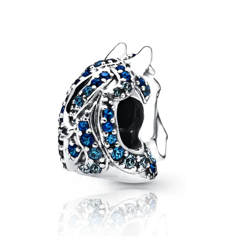 2020 Spring Collection 925 Sterling Silver Horse Head Charms Beads Fits Original Pandora Charm Bracelet DIY Fashion Jewelry Gift | Украшения