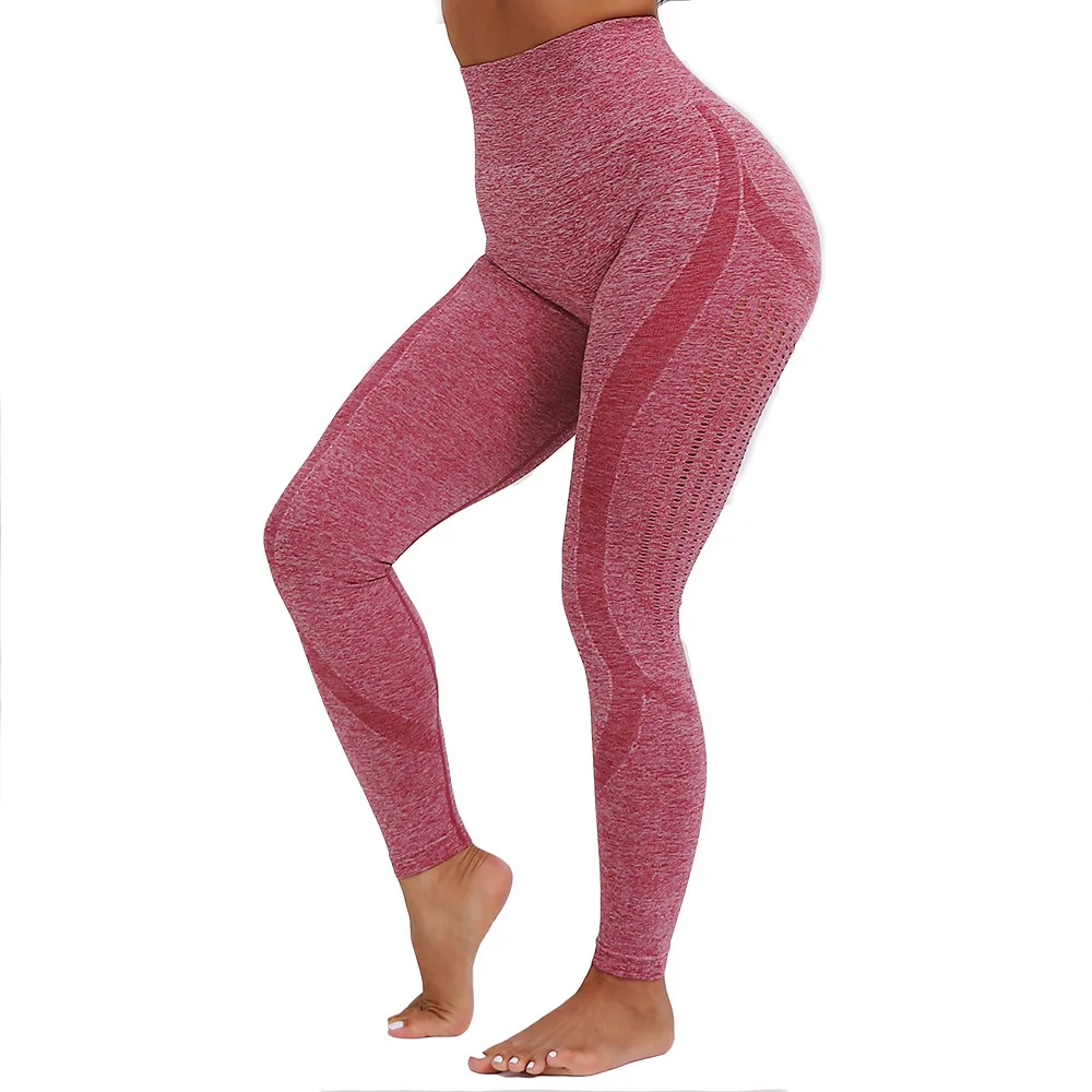 Sexy High Waist Gym Seamless Leggings Sport Women Fitness Yoga Pants Women  Running Tights Workout Running Tights Sports Wear