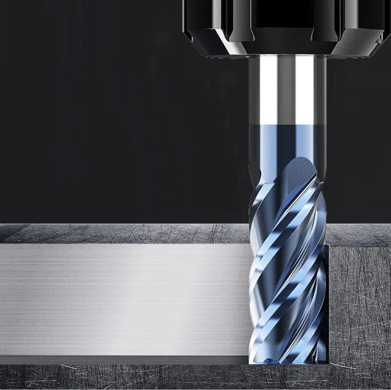 45 Degree End Mill 4 Flute Carbide Milling Cutter Nano-Coated CNC Tool CNC Tool