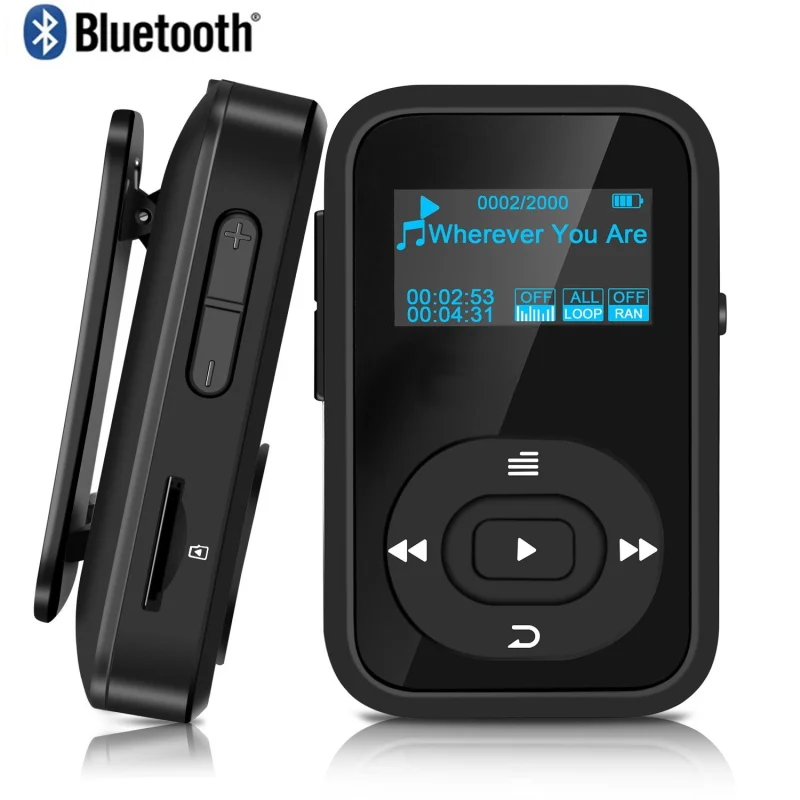 MP3 плеер Walkman, Bluetooth, 8 ГБ, спортивный музыкальный плеер без потерь, fm-радио, поддержка TF карты