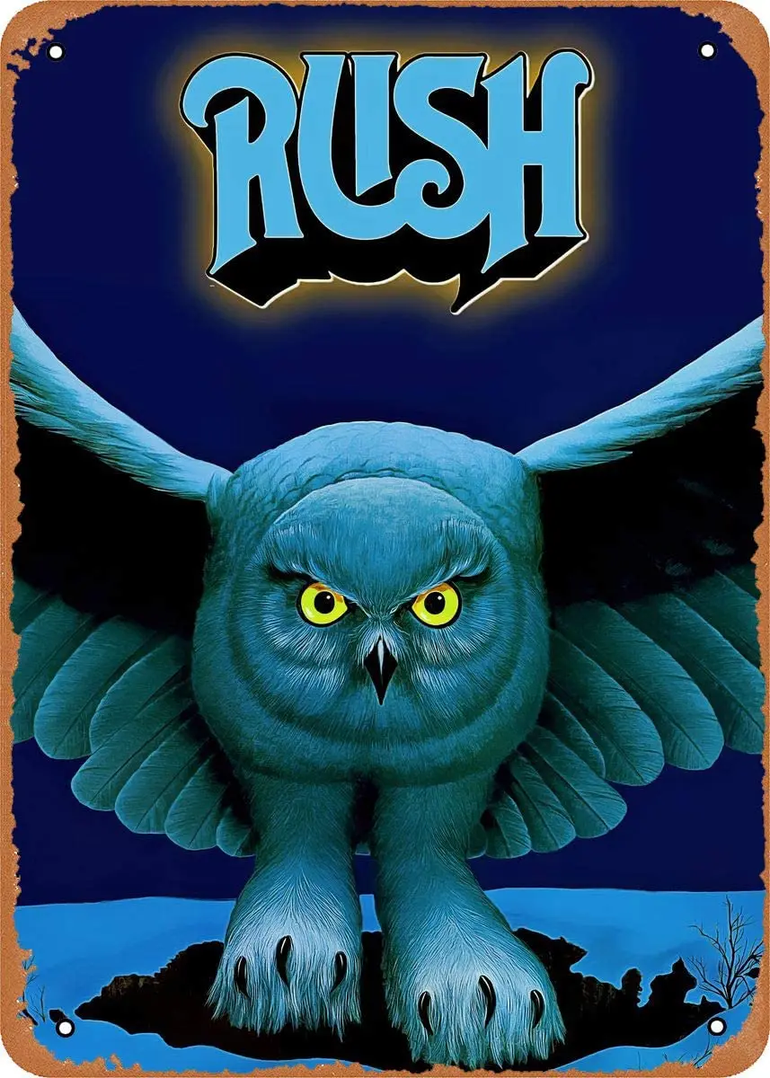 Eicoco music rush-металлический настенный плакат (8 0x12 0 дюйма) Ретро винтажный дизайн |