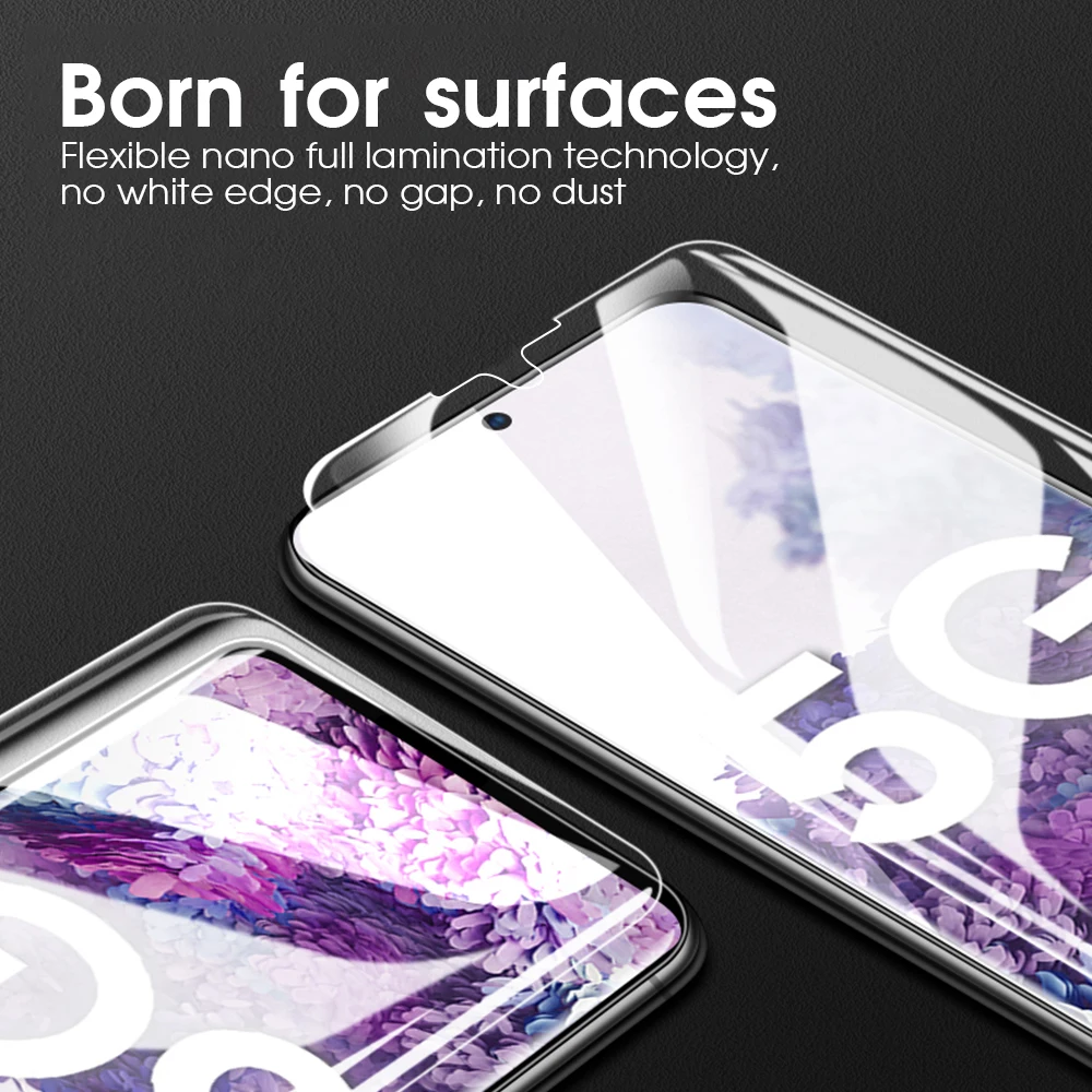 2 в 1 защитная пленка для Samsung Galaxy S20 Ultra Plus Гидрогелевая пленка|Защитные стёкла и