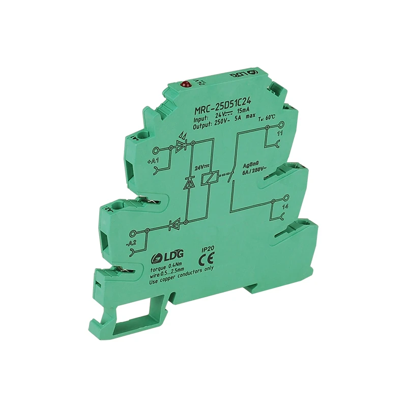 

MRC-25D51C24 ultra-thin relay intermediate relay 24V 5A macro hair relay module