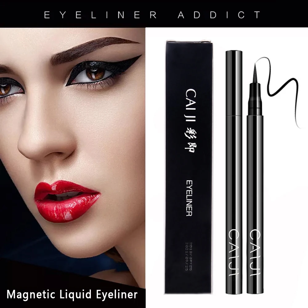 Black Eyeliner Quick-drying Waterproof Pen Accurate Long-lasting Not Blooming Liquid Lady Eyeliner Smooth Makeup Tool TSLM2
