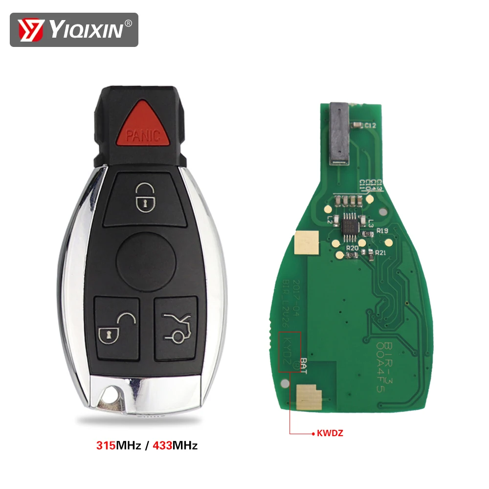 YIQIXIN KYDZ 4 кнопки дистанционный умный Автомобильный ключ для MB Mercedes BENZ E S 2
