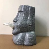creative easter island moai paper holder tissue box 3d stone figure sanitary paper storage napkin dispenser wholesaledropship